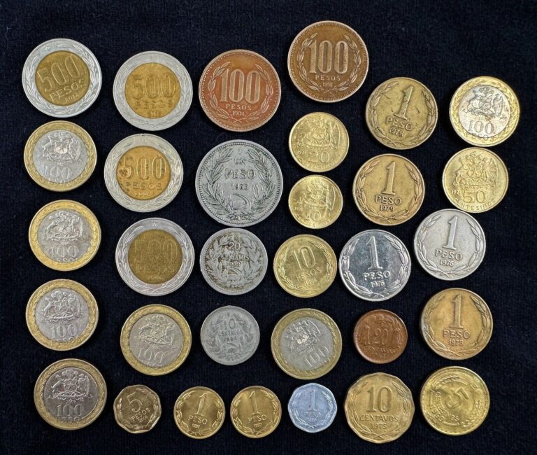 Read more about the article Chile Coin LOT Chilean Coins PESOS CENTAVOS ** Mixed LOT