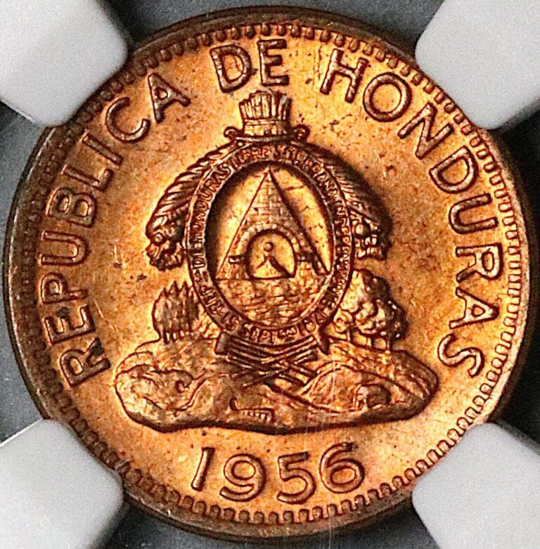 Read more about the article 1956 NGC MS 64 RD Honduras 2 Centavos de Lempira Red Coin (24072103C)