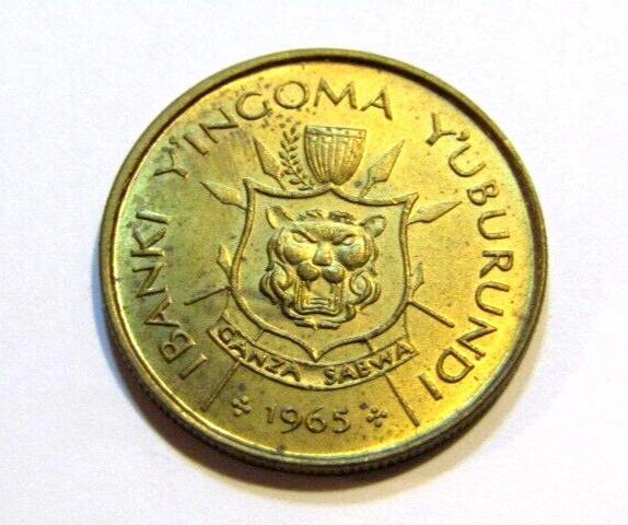 Read more about the article Burundi 1965 1 Franc unc Coin
