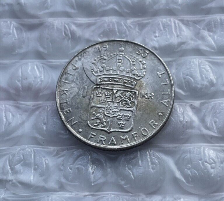 Read more about the article 1953 Sweden 1 Krona World Silver Coin