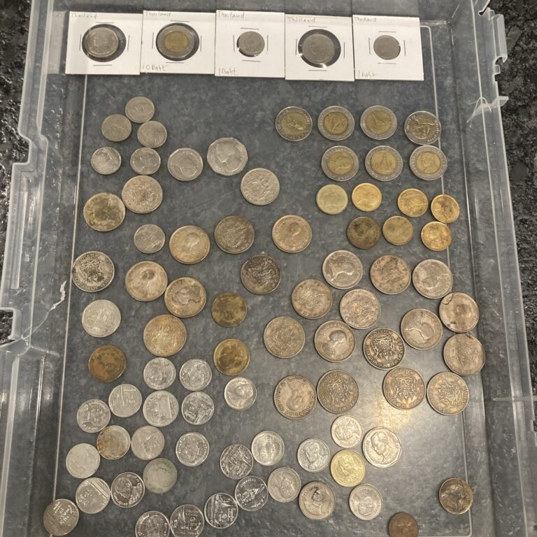 Read more about the article A Grouping of Various  Circulated Thai Baht Coins E