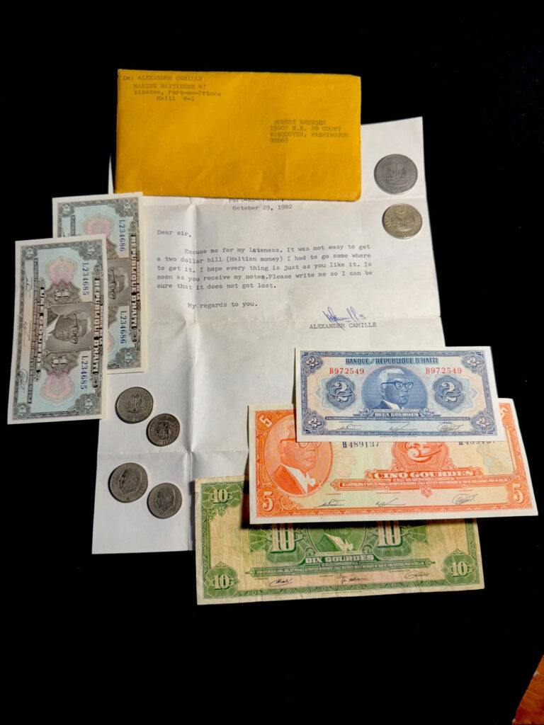 Read more about the article Haiti 70s 1 2 5 10 GOURDES and Coins Mint Condition Crisp W Letter 1982