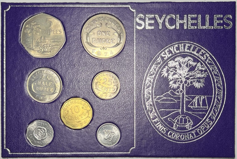 Read more about the article 1972-1974 Seychelles 7 Coin Uncirculated Set Rupee and Cents Elizabeth II