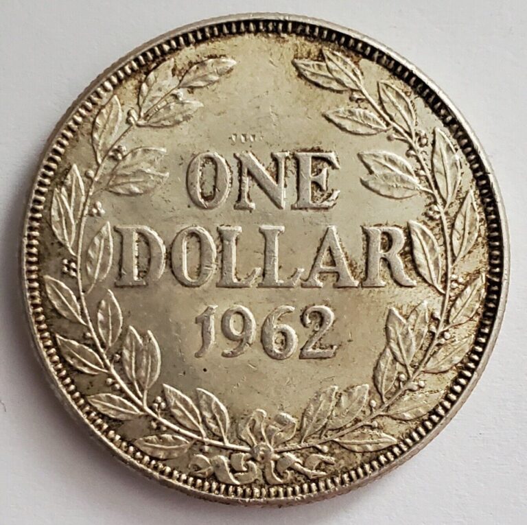 Read more about the article 1962 Liberia Dollar coin; .900 Silver; KM# 18; 37mm; FREE Shipping!