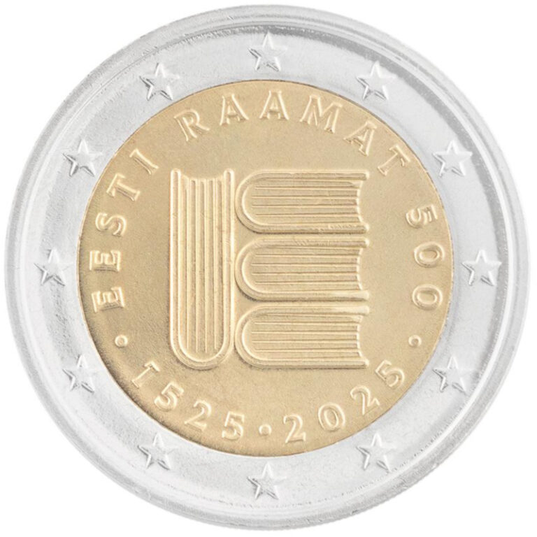 Read more about the article 2025 Estonia € 2 Euro UNC Coin – Books in Estonian 500 Years