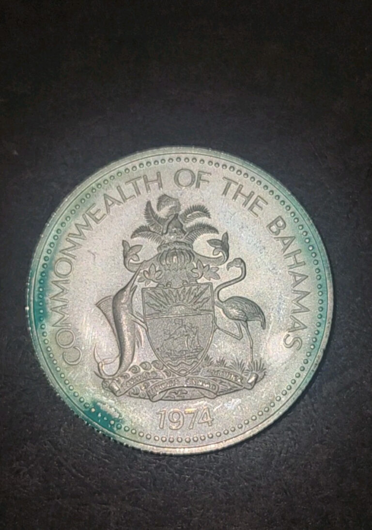 Read more about the article SILVER – WORLD Coin – 1974 ~ Bahamas Islands 50 Cents – World Silver Coin