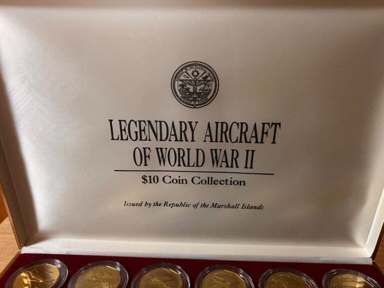 Read more about the article 1991 Marshall Islands Legendary Aircraft of World War II Set Of 24 Coins W/Box