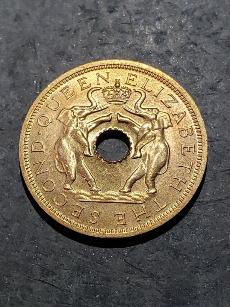Read more about the article 1962 RHODESIA NYASALAND One Penny Coin “Elephant”  BU UNCIRCULATED **YOU GRADE*