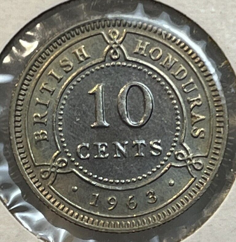 Read more about the article 1963 British Honduras 10 Cents Uncirculated BU Rare Low Mintage Only 50 000