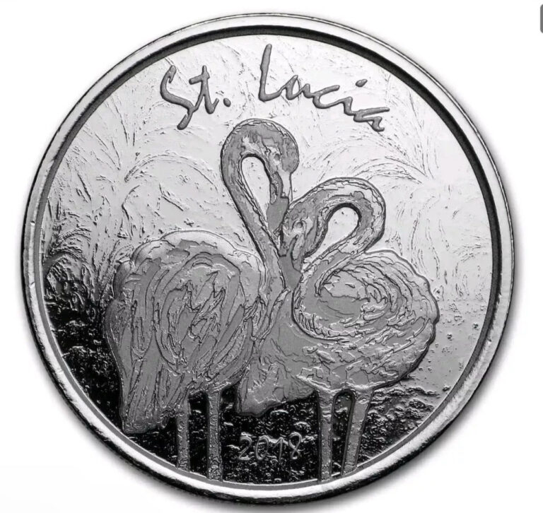 Read more about the article 2018 St. Lucia 1 oz Silver Pink Flamingo BU