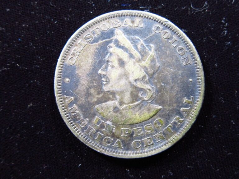 Read more about the article EL SALVADOR 1 PESO 1895 CAM SILVER h6272 MONEY COIN