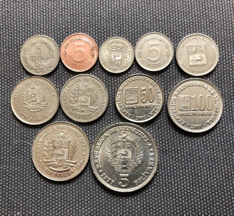 Read more about the article Venezuela 🇻🇪 Lot Of 11  World Foreign Coins