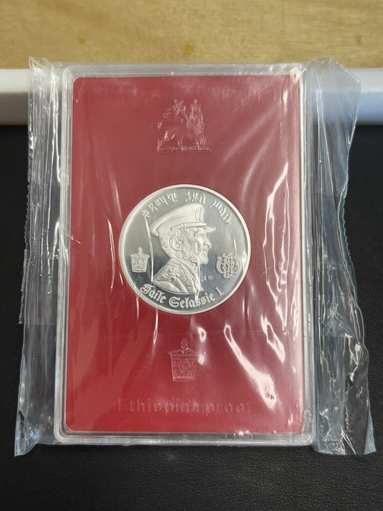 Read more about the article 1972 5 Dollars Ethiopia Haile .999 Silver Proof Coin w/ Original Package ( 25g )