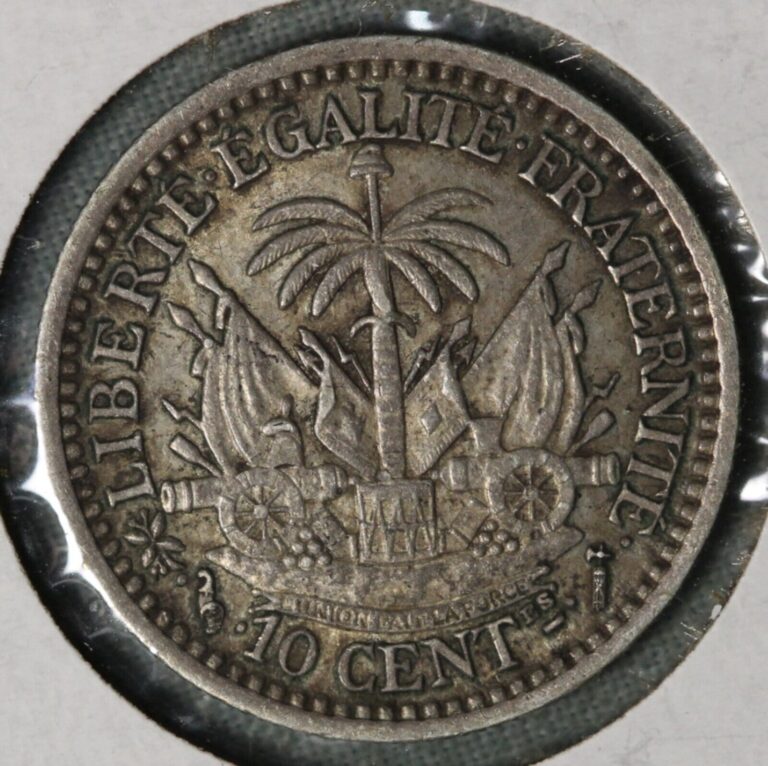 Read more about the article Haiti 1882 ~c .835 Silover ~ 10 Centimes ~ High Grade ~99 ¢ Tracked shipping