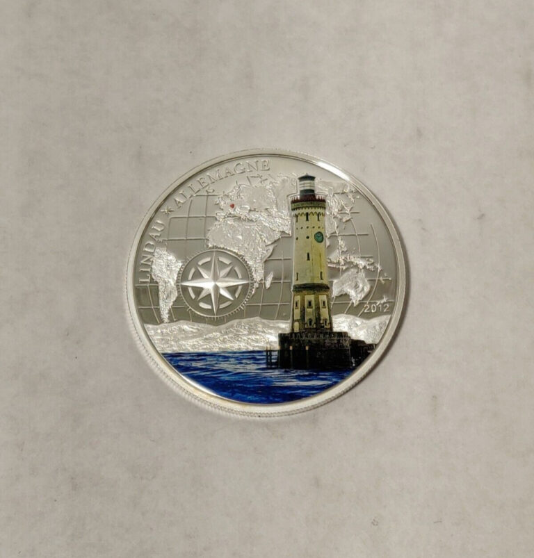 Read more about the article 2012 BENIN 1000 FRANCS STERLING SILVER COIN LINDAU LIGHTHOUSE