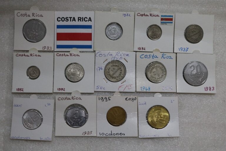 Read more about the article COSTA RICA – 13 OLD COINS B49 #1235