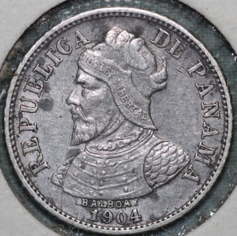 Read more about the article 1904 Panama .900 Silver ~ 5 Centesimos – KM2~99 ¢ Tracked shipping