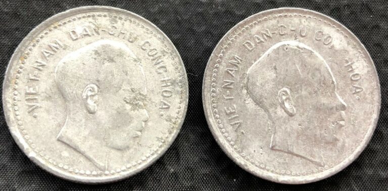 Read more about the article (2)x 1946 1 Dong Vietnam Viet Nam Ho Chi Minh Coin World Coin Lot