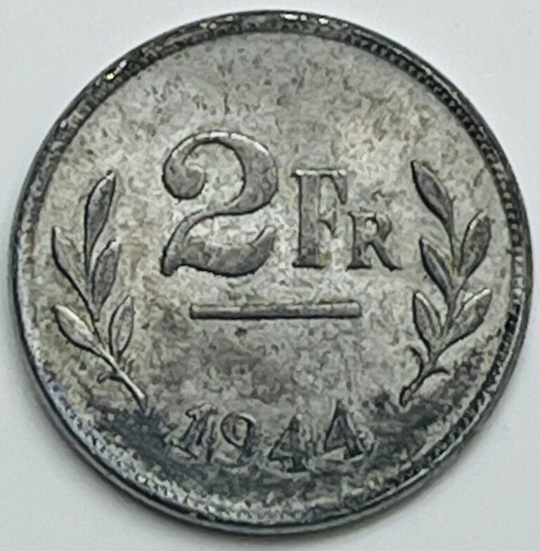 Read more about the article 1944 Belgium 2 Francs KM# 133 Circulated Condition