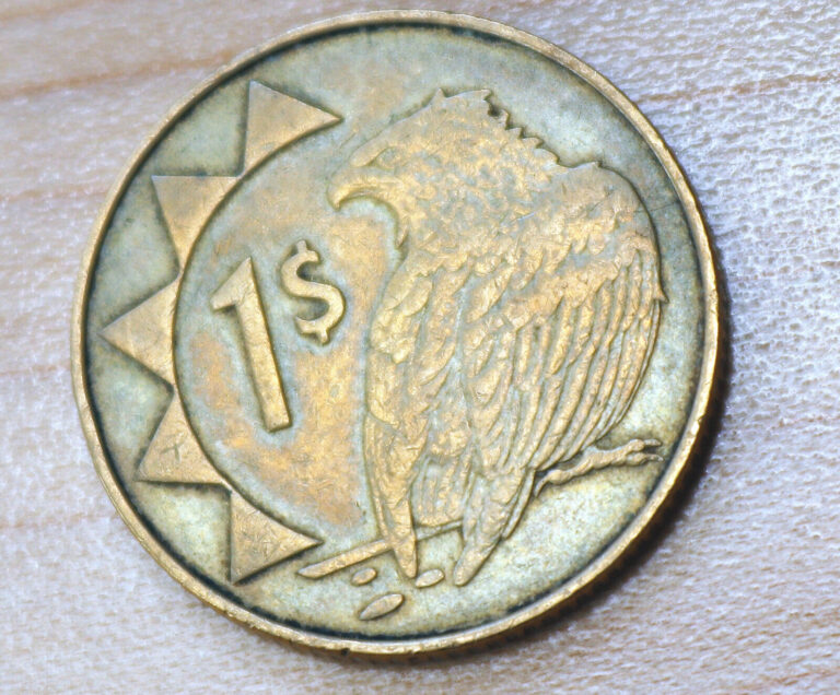 Read more about the article 1993 Namibia 1 Dollar Bateleur Eagle