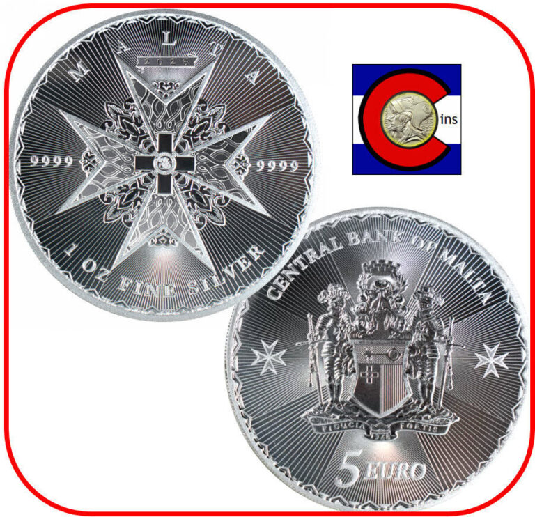 Read more about the article 2025 Malta Maltese Cross 1 oz Silver BU Coin in Capsule – Pressburg Mint