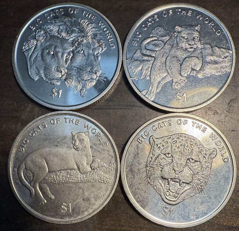 Read more about the article 2001 Sierra Leone 1 Dollar   4 Coins