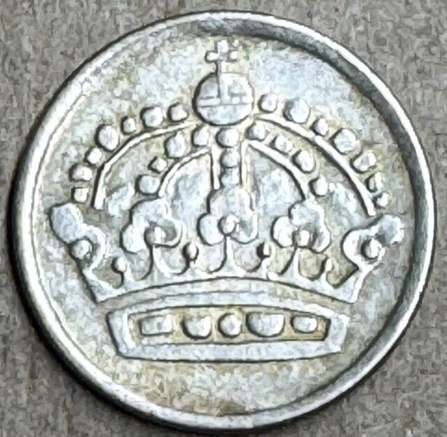 Read more about the article Sweden – 1960 – 10 Ore – .4000 Silver Swede Coin