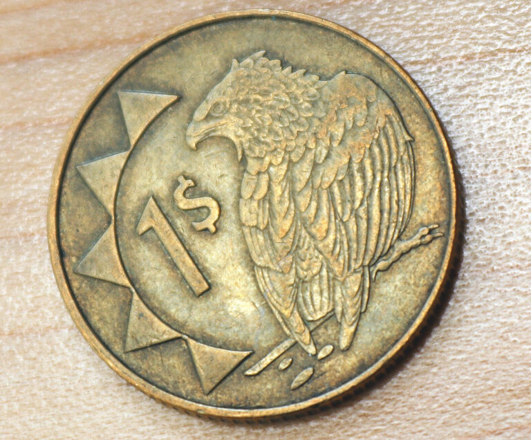 Read more about the article 2002 Namibia 1 Dollar Bateleur Eagle