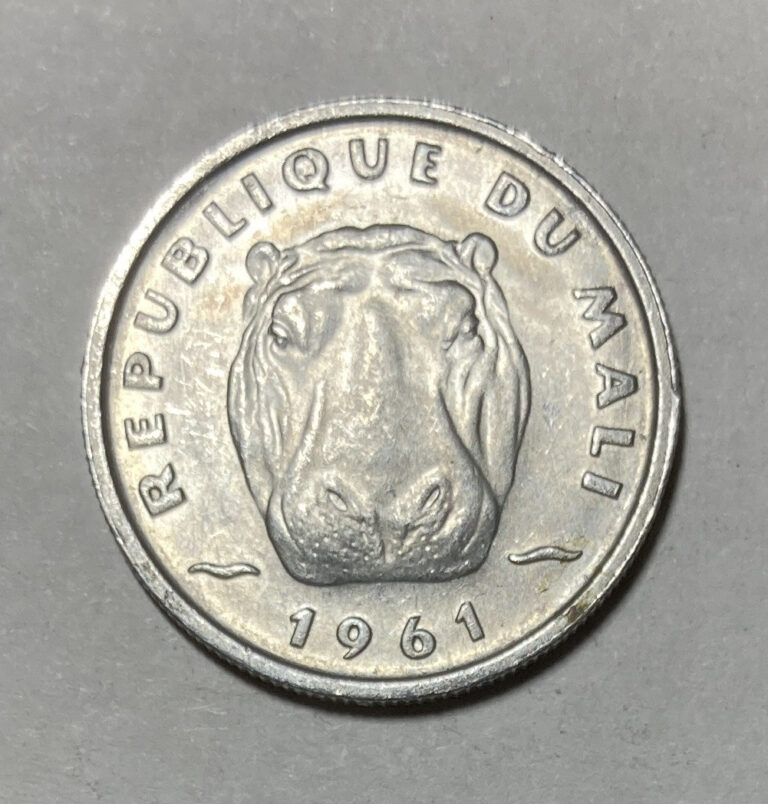 Read more about the article 1961 Mali 5 Francs Maliens Coin – KM# 2