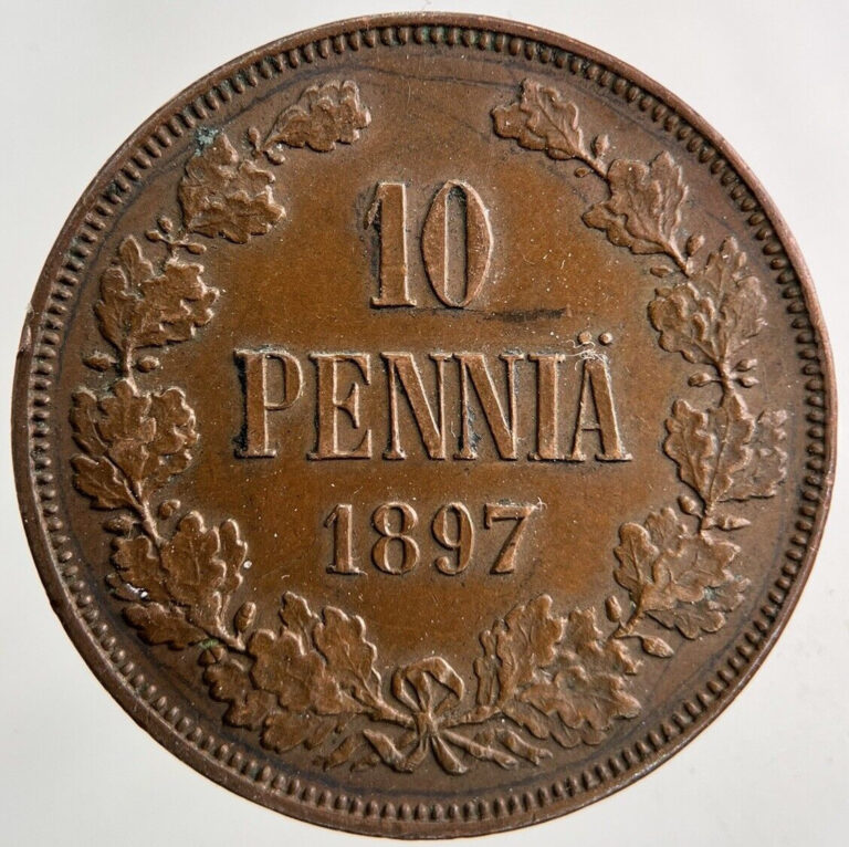 Read more about the article 1897 10 Pennia Finland Coin | Very High Grade