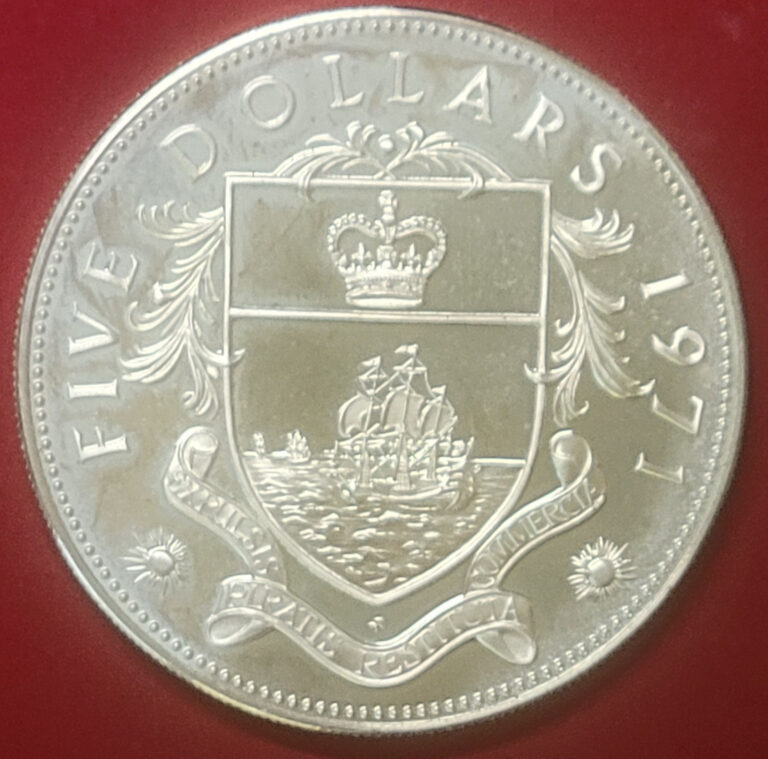 Read more about the article BAHAMAS 1971 FIVE-DOLLAR SILVER COIN.   **UNCIRCULATED**