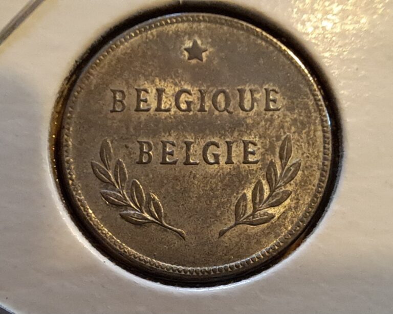 Read more about the article 1944 Belgium  2 Francs  WW2 Era World Coin  US Minted