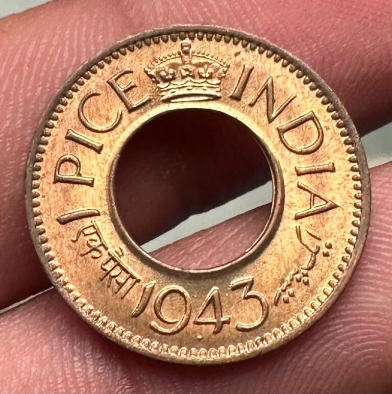 Read more about the article India  1 Pice 1943 Bombay Mint  UNC!