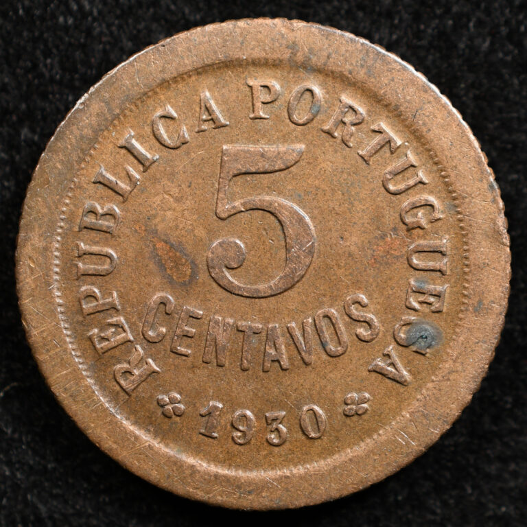 Read more about the article Cape Verde 5 Centavos 1930  Coin  Inv#I499