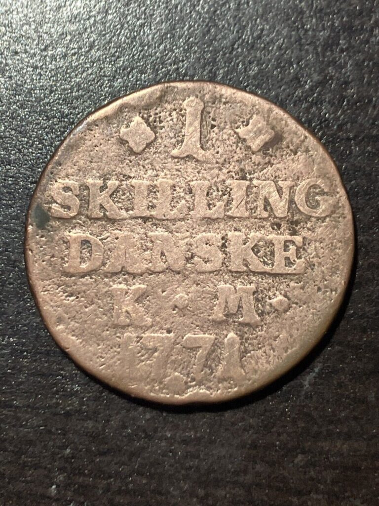 Read more about the article 1771 Danish 1 Skilling Coin – Variant 1 *49302