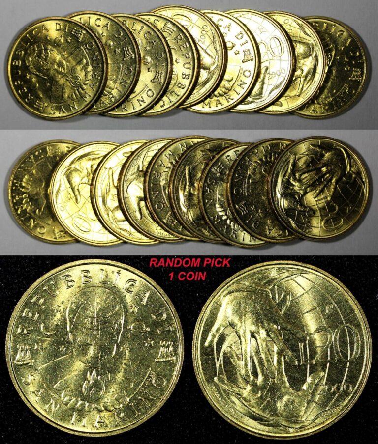 Read more about the article SAN MARINO 2000 20 Lire Solidarity Mint-28 000 UNC KM# 400 RANDOM PICK (1 Coin)