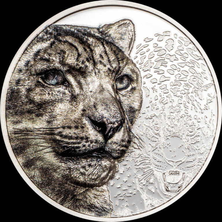 Read more about the article 2024 Mongolia Wild Mongolia Snow Leopard 1 oz Silver Proof Coin