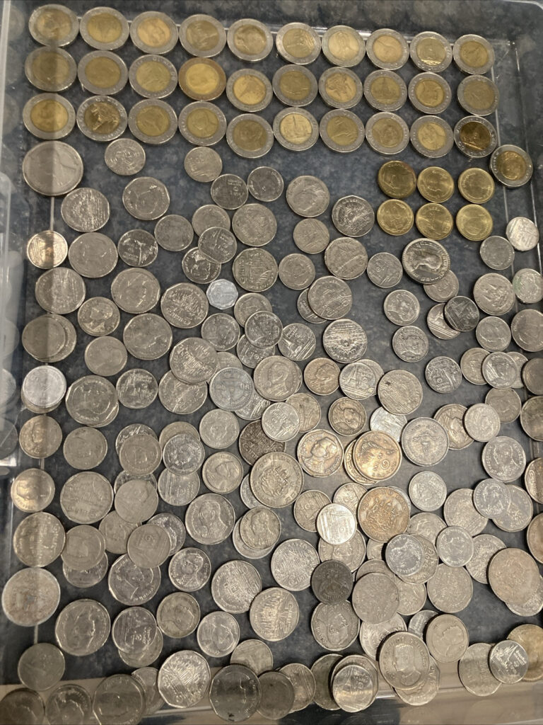 Read more about the article A Grouping of Various  Circulated Thai Baht Coins E