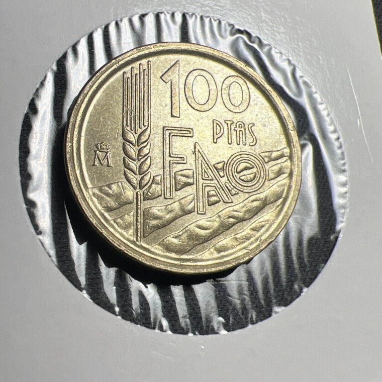 Read more about the article 1995 Spain 100 Pesetas FAO Coin High Grade Z4563