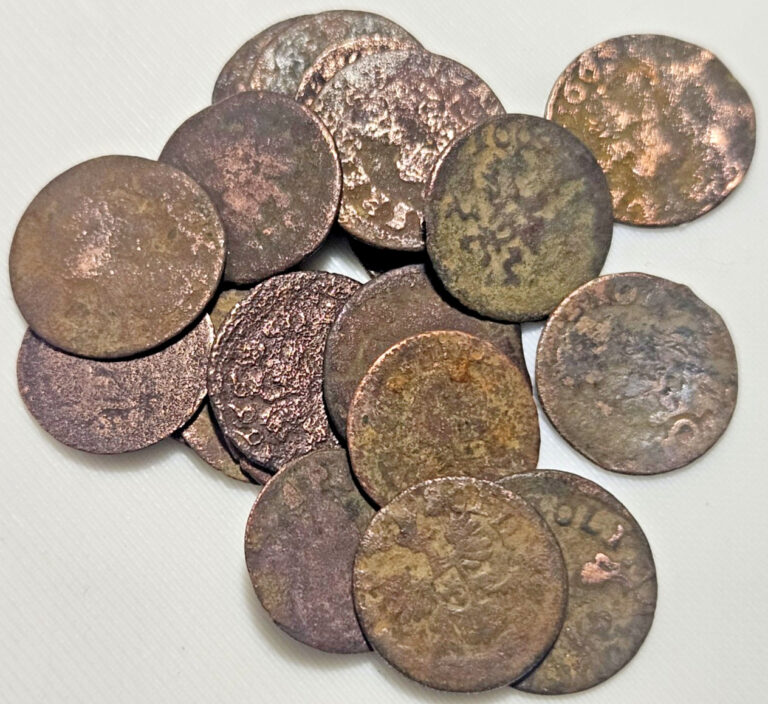 Read more about the article Solidus copper 1660-66 John ll Casimir Lithuania Poland cleaned 1 coin