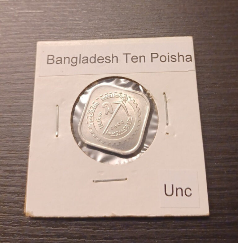 Read more about the article 1973 Bangladesh 10 Poisha Aluminum Unc Free Ship #175