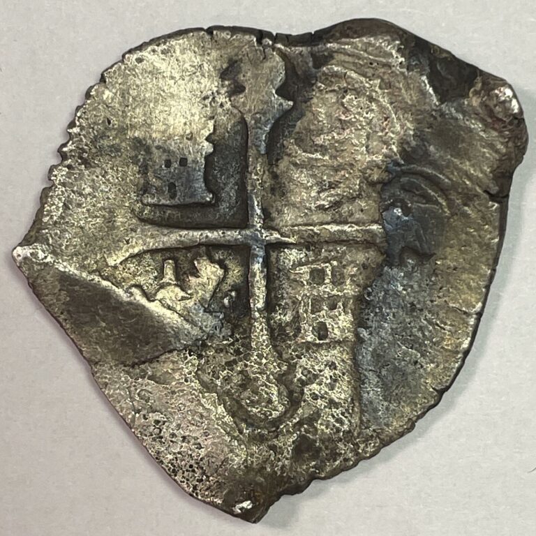 Read more about the article 1670s Spanish 4 Reale Silver Cob Coin #17953