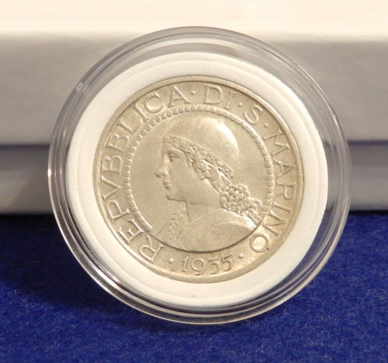 Read more about the article 1935 San Marino Italy 5 Lire – Beautiful Silver Coin – Only 200K Minted