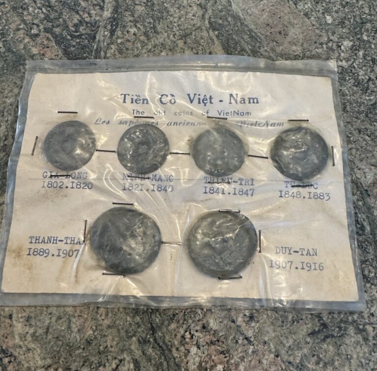 Read more about the article Lot of 6 Kingdom of Vietnam Coins from a US Soldier’s Collection – SHIPS FREE