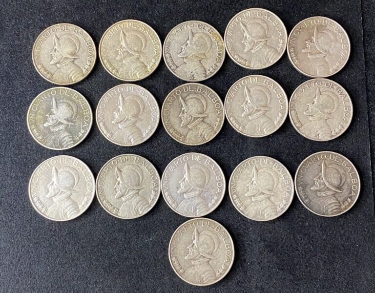 Read more about the article 1947 Panama 1/4 Balboa 0.9000 Silver ASW 0.1808 Oz Free Ship *READ DESCRIPTION*
