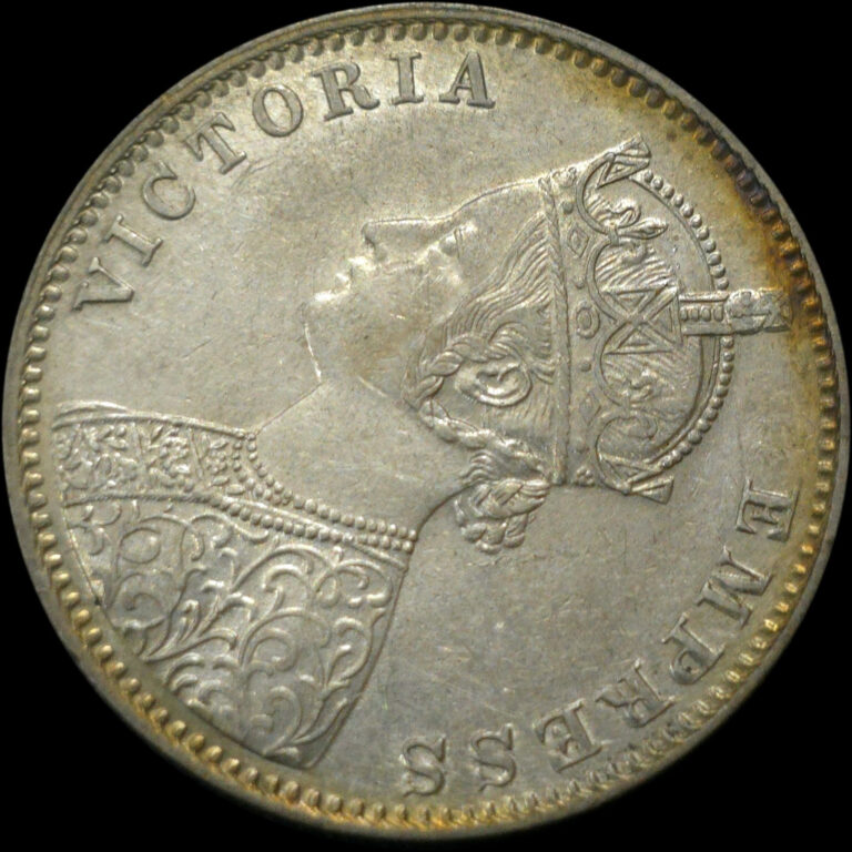 Read more about the article Lustrous British India Victoria Silver Rupee 1893 C High Grade MH1