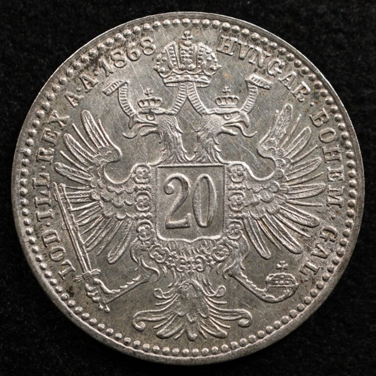 Read more about the article Austria 20 Kreuzer 1868  Coin  Silver  Inv#G586