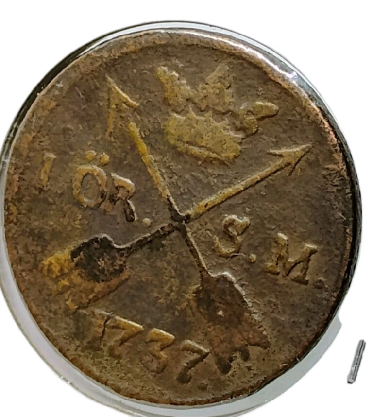 Read more about the article 1737 Sweden 1 Ore Coin – Free SandH USA