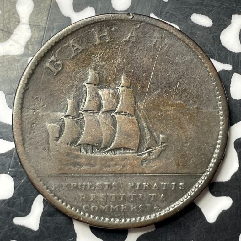 Read more about the article 1806 Bahamas ‘Pirates Defeated’ 1 Penny Lot#JM8781 Scarce!