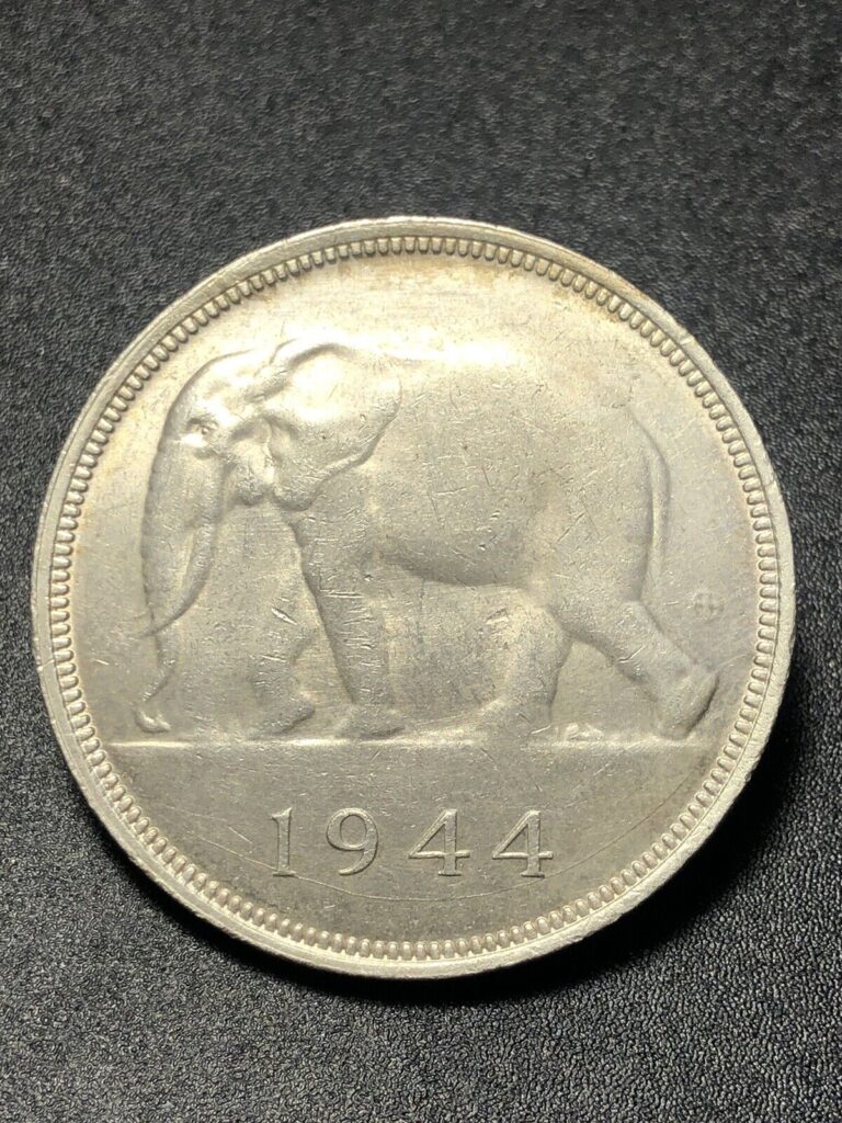Read more about the article 1944 Belgian Congo 50 Francs Better Silver Coin – “AU+” – See Description